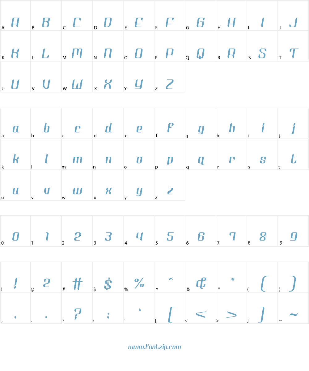 Nyk Jogja Gumregah Font Character